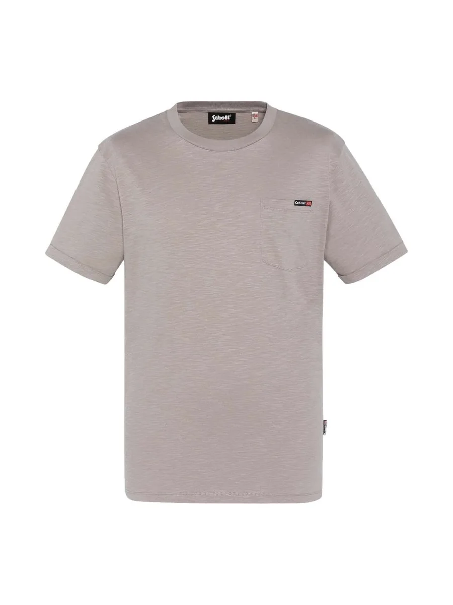 T-Shirt Gris Homme Schott TSKEA1 2
