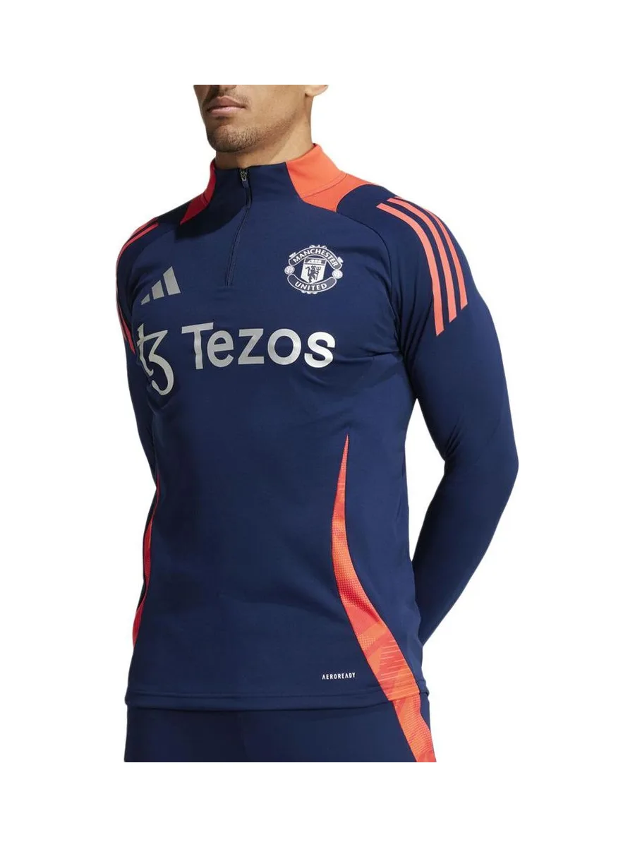 Manchester United Sweat Training 1/4 zip Marine Adidas Tiro 24 2