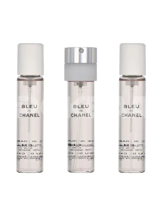 Chanel Bleu De Chanel Pour Homme Giftset 60ml - 3x Edt Spray Refill 20ml - Twist and Spray - Travel Sprays 2