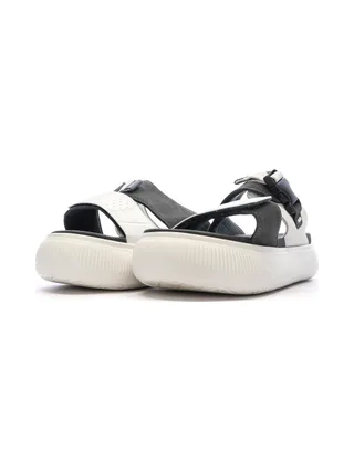 Claquettes Beige/Noire Femme Puma Suede 6