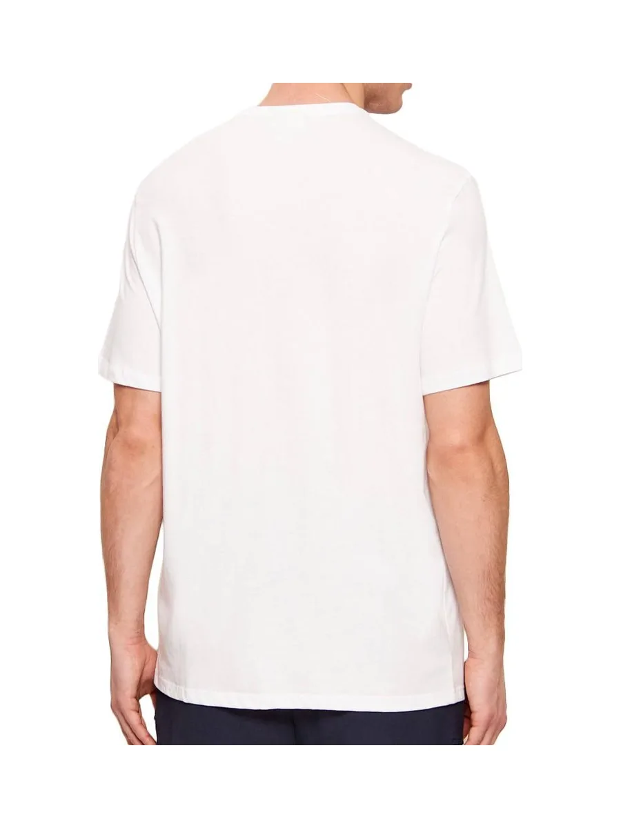 Lot de 2 T-shirts Blanc/Bleu Homme Calvin Klein Jeans Ss Badge 3