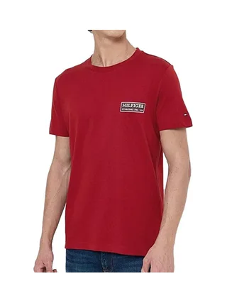 T-shirt Rouge Homme Tommy Hilfiger Printed 1
