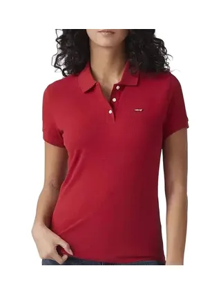 Polo Rouge Femme Levi's Levis Hm 1