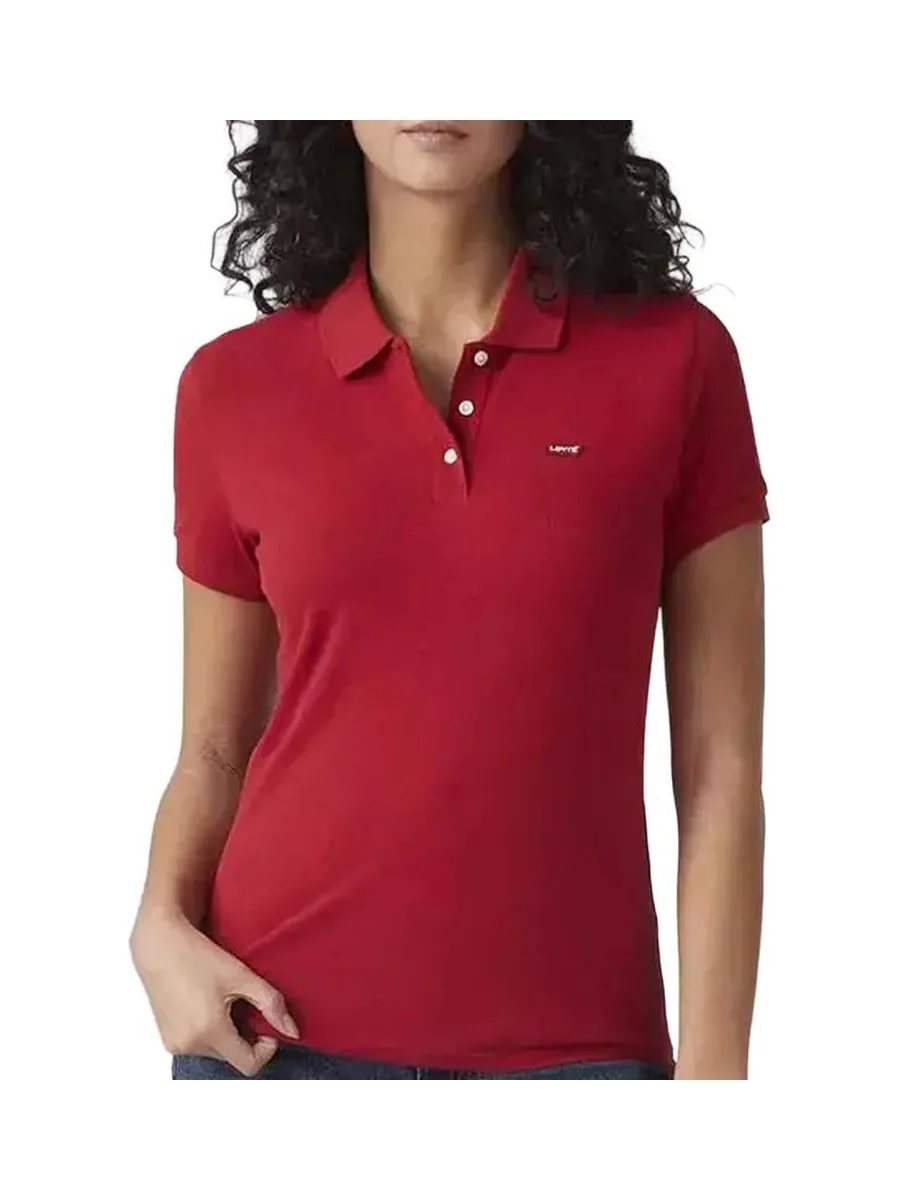 Polo Rouge Femme Levi's Levis Hm 2