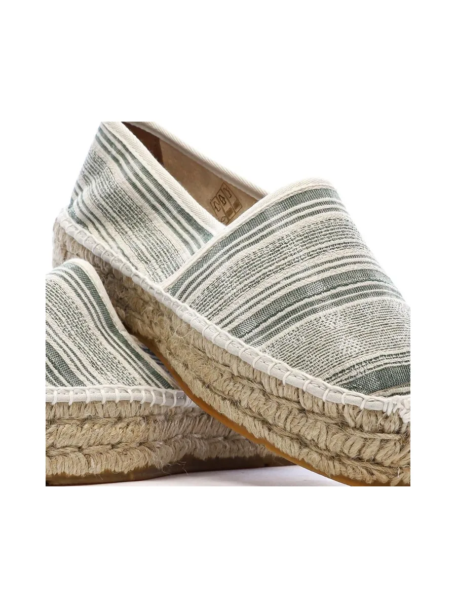 Espadrilles Blanches/Vertes Femme Pare Gabia Aduna 8