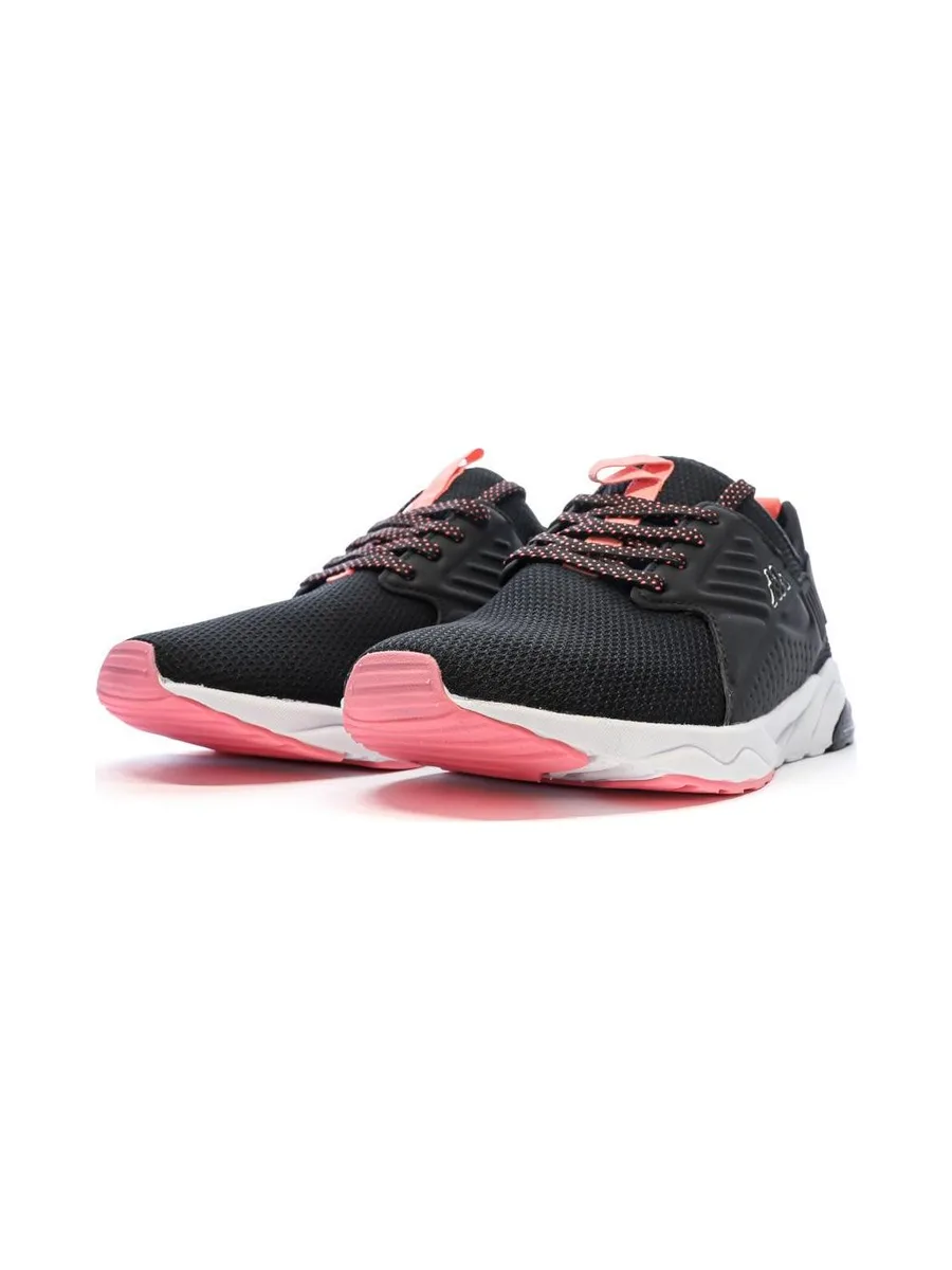 Baskets Noires/Roses Fille Kappa San Puerto Lace 7