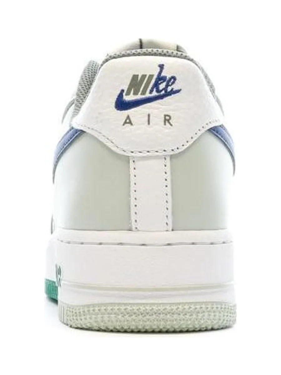 Baskets Blanc/Vert/Marine Homme Nike Air Force 1 4
