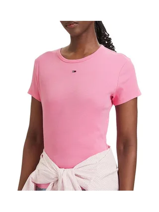 T-shirt Rose Femme Tommy Hilfiger Slim 1