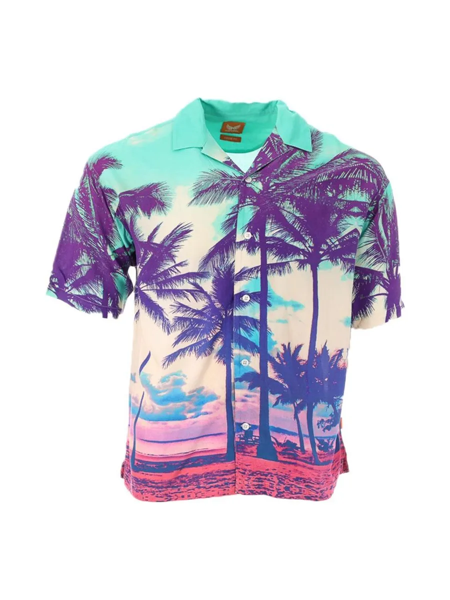 Chemise Tropical Vert/Rose Homme Kaporal THAI 2