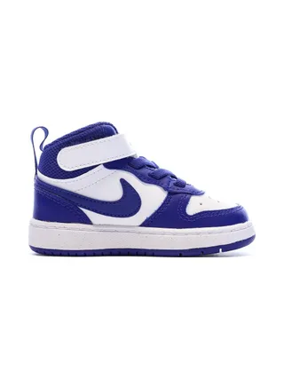 Baskets Blanc/Bleu Garçon Nike Court Borough 2