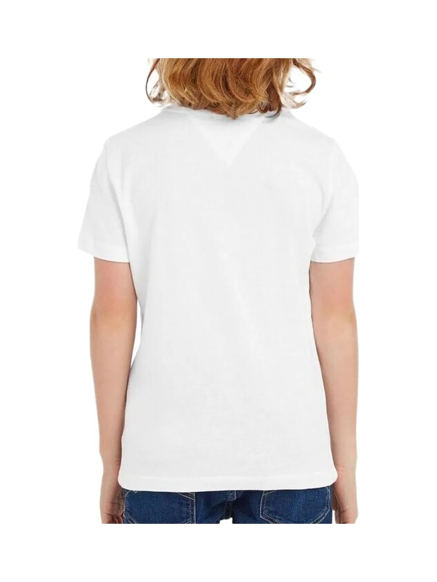T-Shirt Blanc Garçon Tommy Hilfiger Essentialpol 3