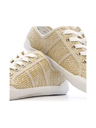 Chaussures en Toile Beige/Blanche Femme TBS OPIACE 7