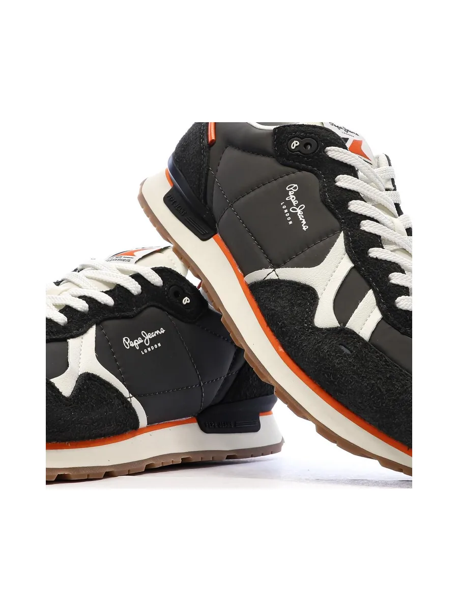 Baskets Noir/Rouge Homme Pepe jeans Brit Fly 7