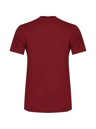 T-Shirt Rouge Femme Diesel T-reg 53-d Maglietta 2