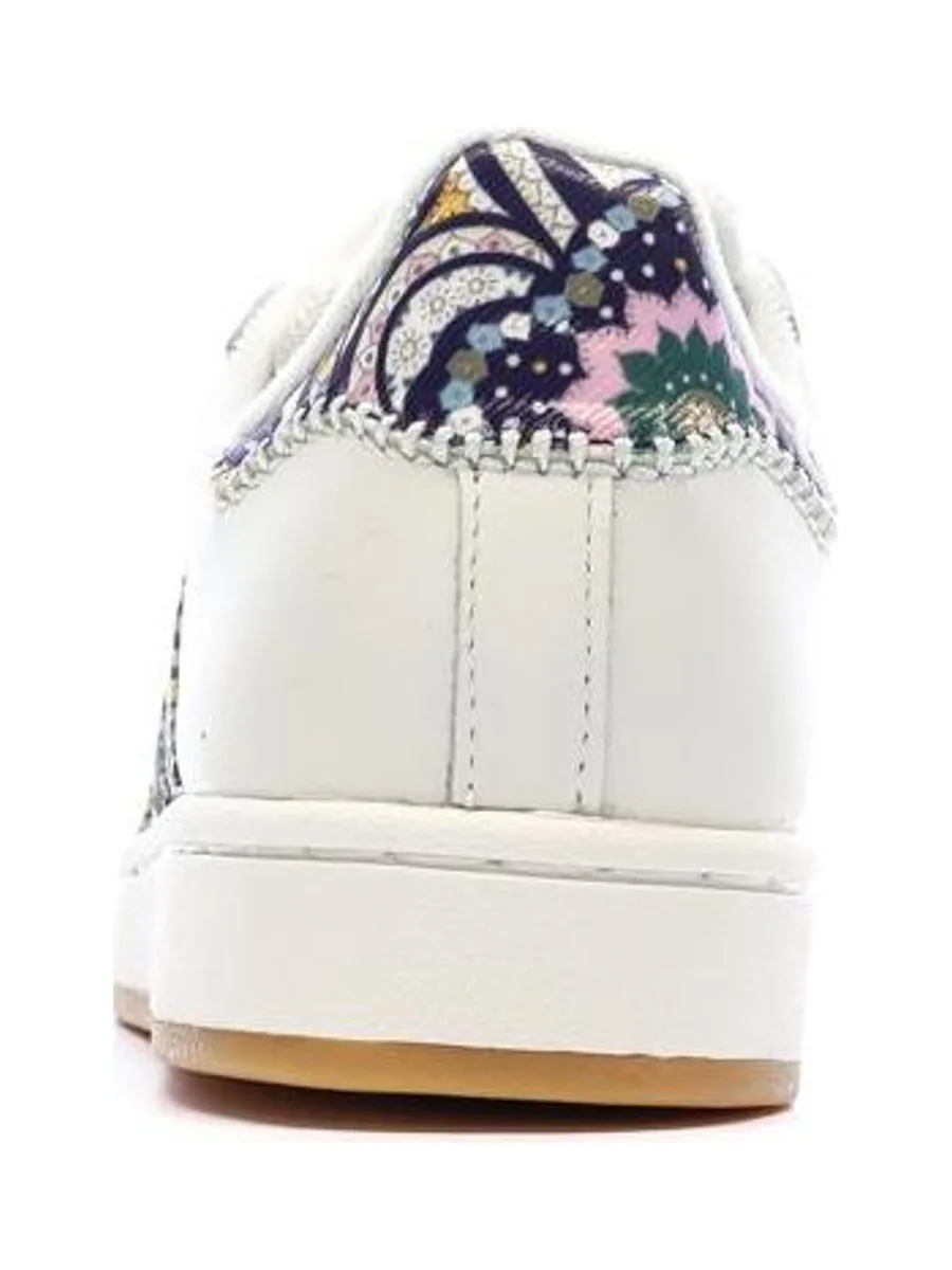 Baskets Blanc Cassé/Multicolore Fille/Femme Adidas Superstar 4