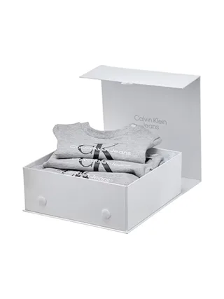 Ensemble Gris Bébe Gris Garçon Calvin Klein Jeans Monologo 2