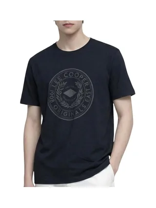 T-Shirt Noir Homme Lee Cooper GLC2041 1