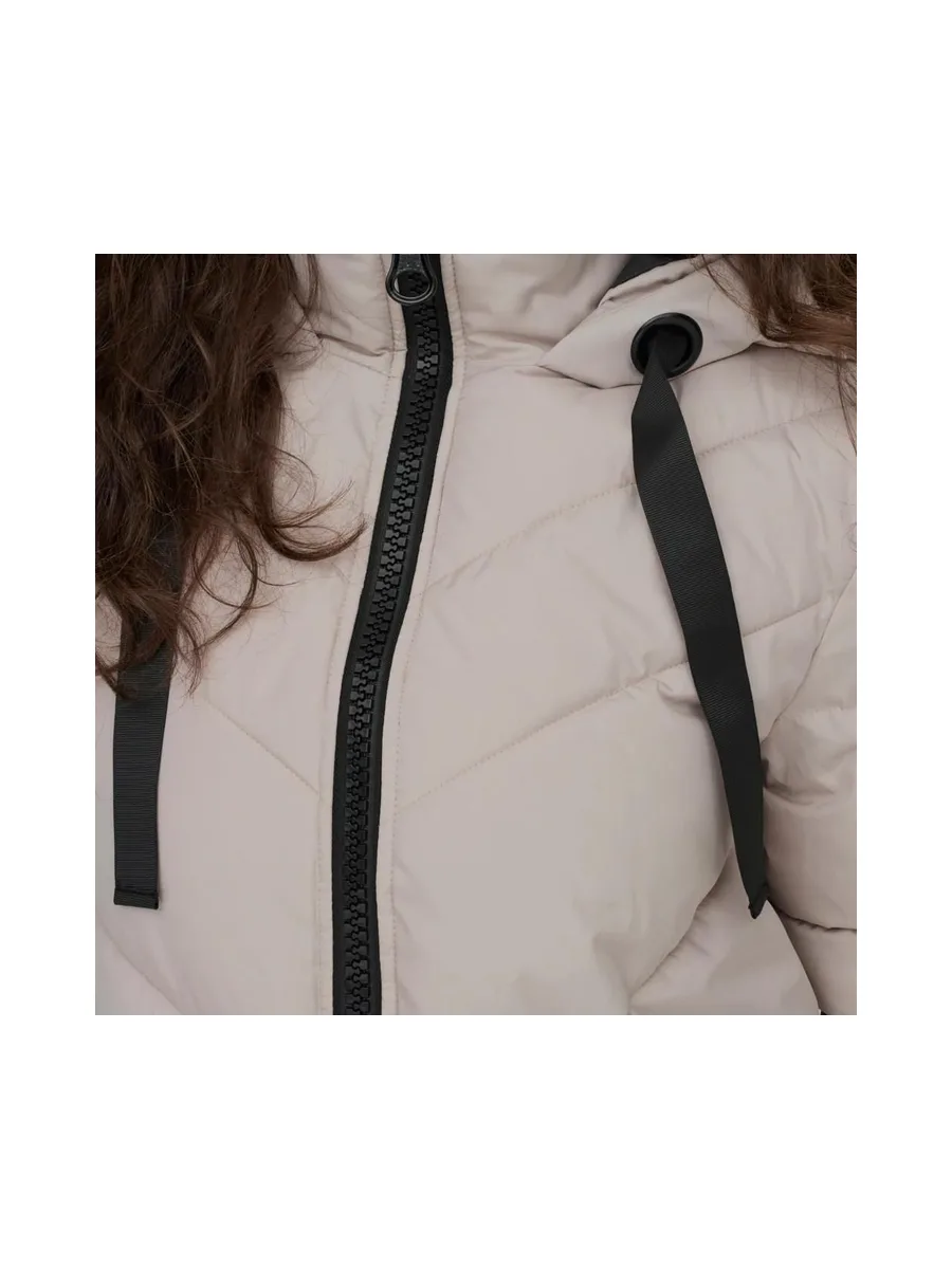 Doudoune Longue Écru Femme JDY Padded 4