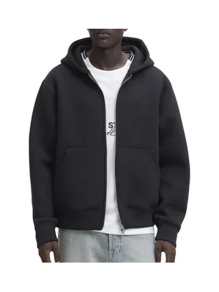 Sweat Zippé Noir Homme Jack & Jones Cover Scuba 1