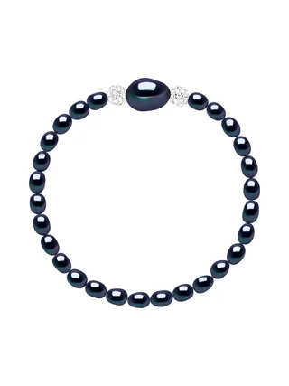 Bracelet Véritables Perles de Culture d'Eau Douce Baroques 4-5 mm — Argent 925 Millièmes — 18 cm 1