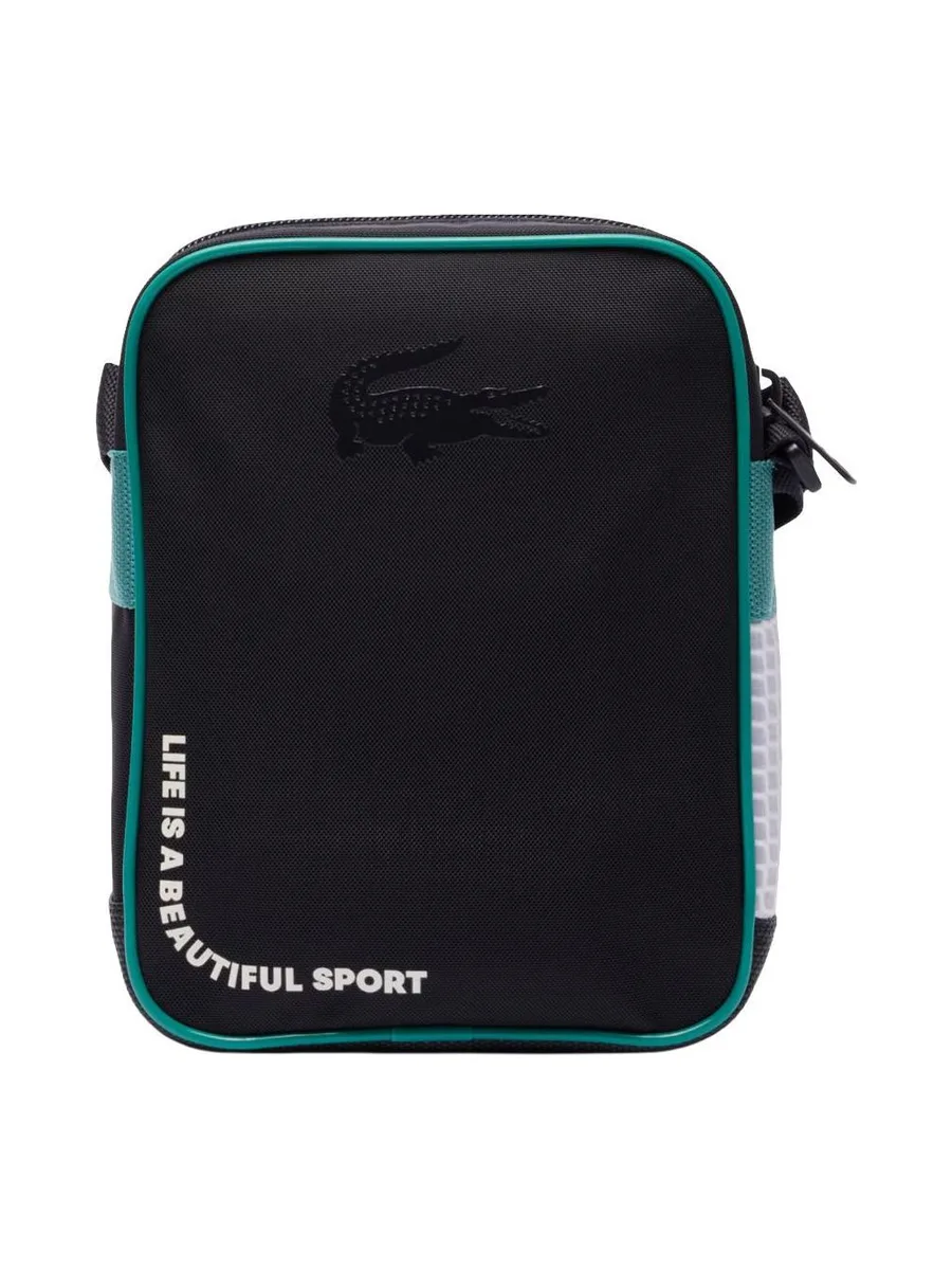 Sacoche Noir/Bleu Homme Lacoste bayou 3