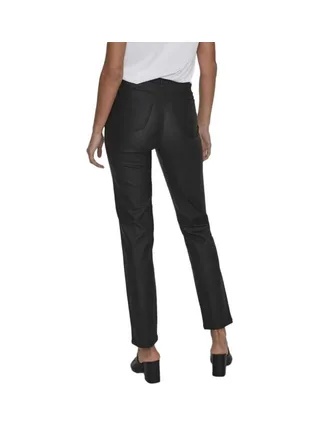 Jean Enduit Noir Femme Vila Commit 2