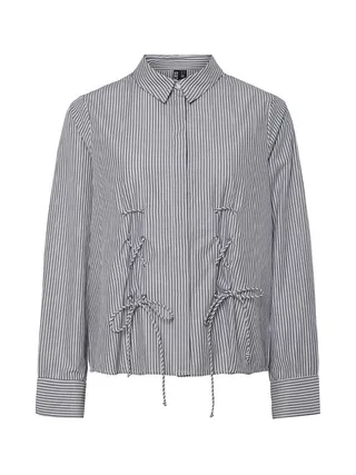 Chemise Marine à Rayures Femme Pieces Fabriella 1
