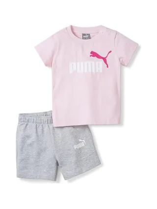 Ensemble Short T-shirt Rose bébé Puma Minicats 1