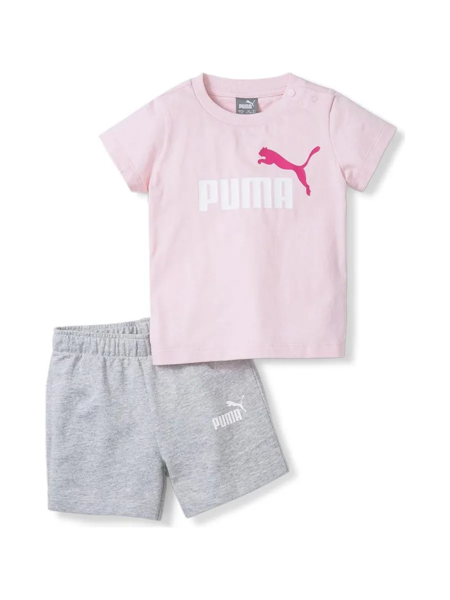 Ensemble Short T-shirt Rose bébé Puma Minicats 2