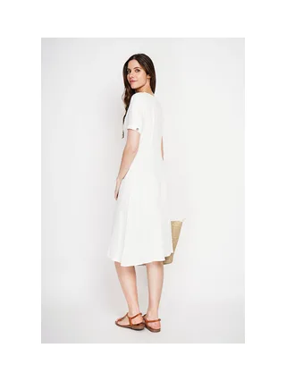 Robe longue boutonnée devant à manche court 3