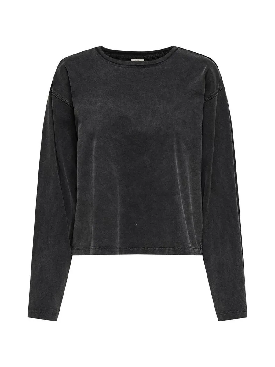T-Shirt Manches Longues Noir Femme JDY Washed 1