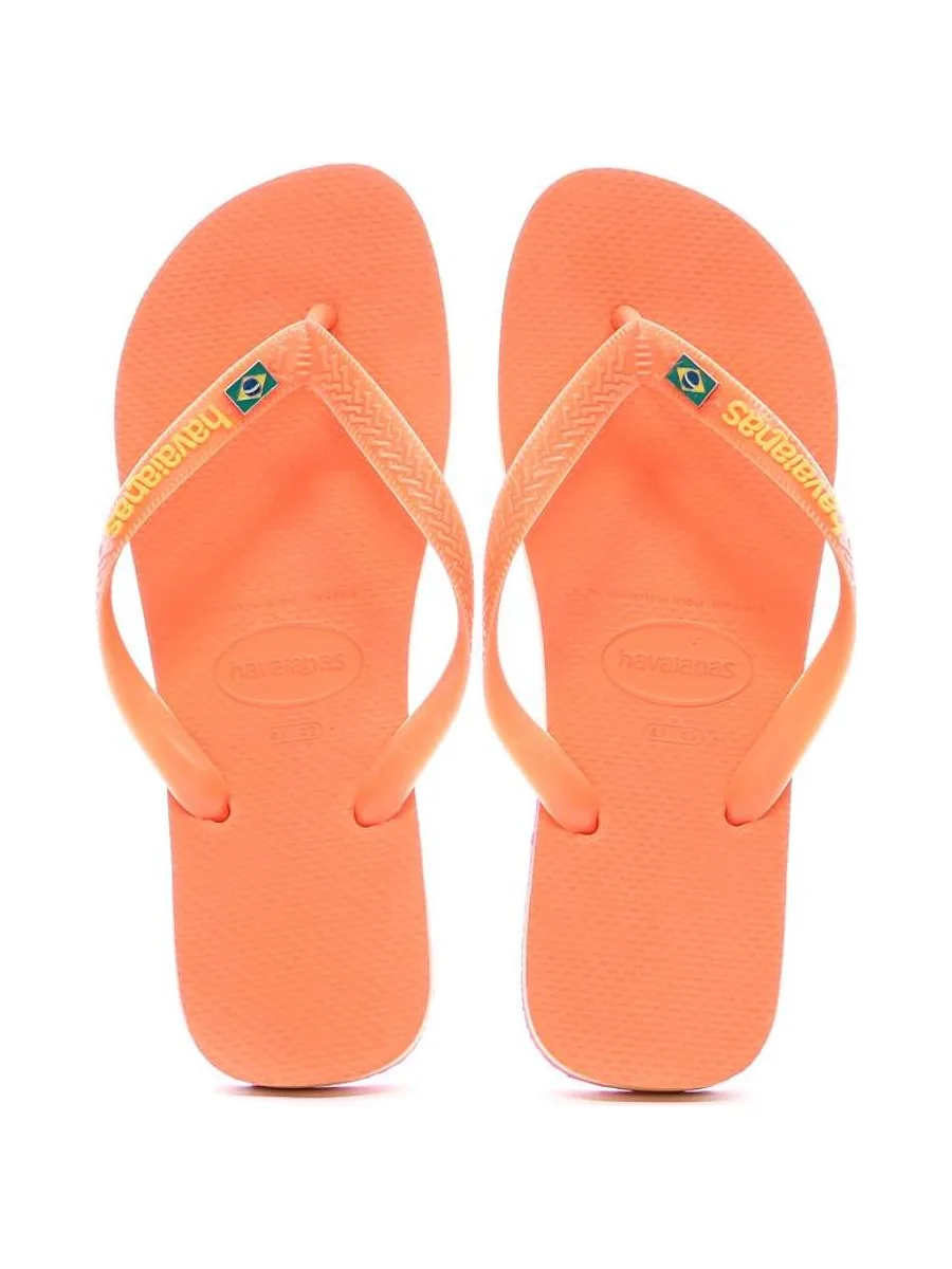 Tongs Orange Homme Havaianas Brasil Layers 3