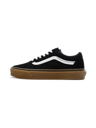 Baskets Noir/Marron Garçon Vans Old Skool 1
