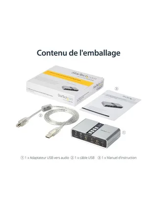USB Audio Adapter External Sound Card 12