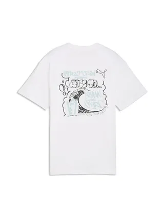 T-Shirt Blanc Garçon Puma Relaxed 2