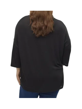 Pull Noir Femme Vero Moda Curve Brianna 3/4 2