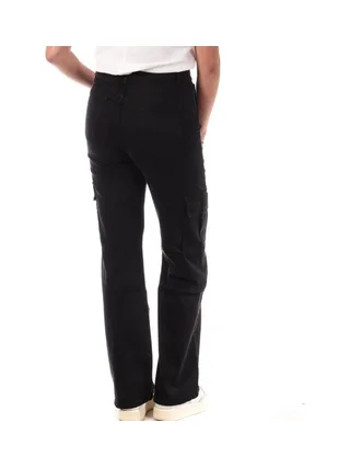 Pantalon Cargo Noir Femme My Tinas Cargo Wide Leg 2