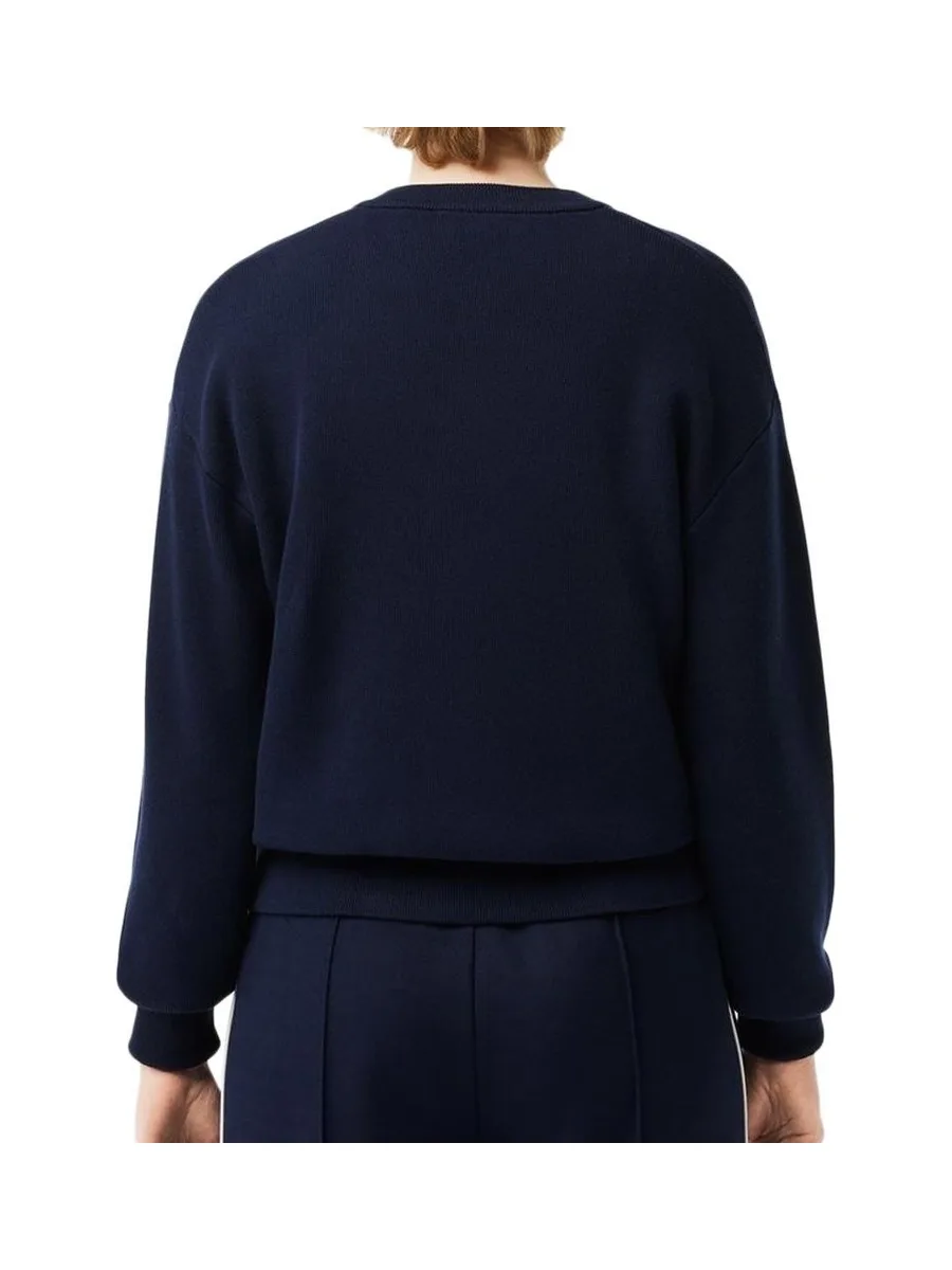 Pull Marine Femme Lacoste Organic 3