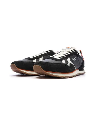 Baskets Noir/Rouge Homme Pepe jeans Brit Fly 6