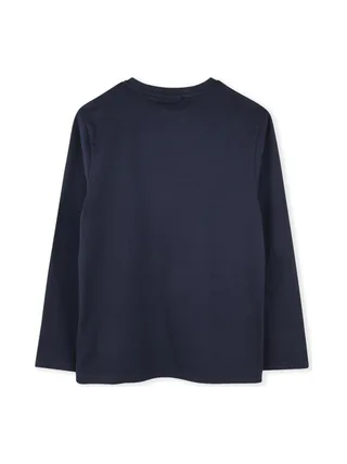 T-Shirt Marine Garçon Hugo Boss J52727 2