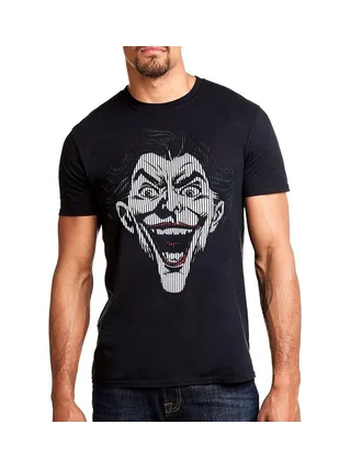 T-Shirt Noir Homme Dc Comics Joker Lines 1