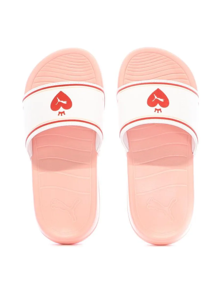 Claquettes Bleu Femme Puma Popcat 3