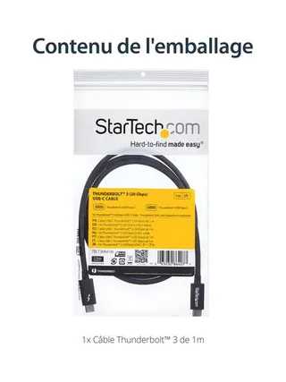 1m Thunderbolt 3 20Gbps USB-C Cable 11