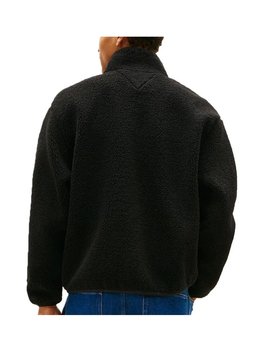 Veste en Sherpa Noir Homme Tommy Hilfiger Badge 3