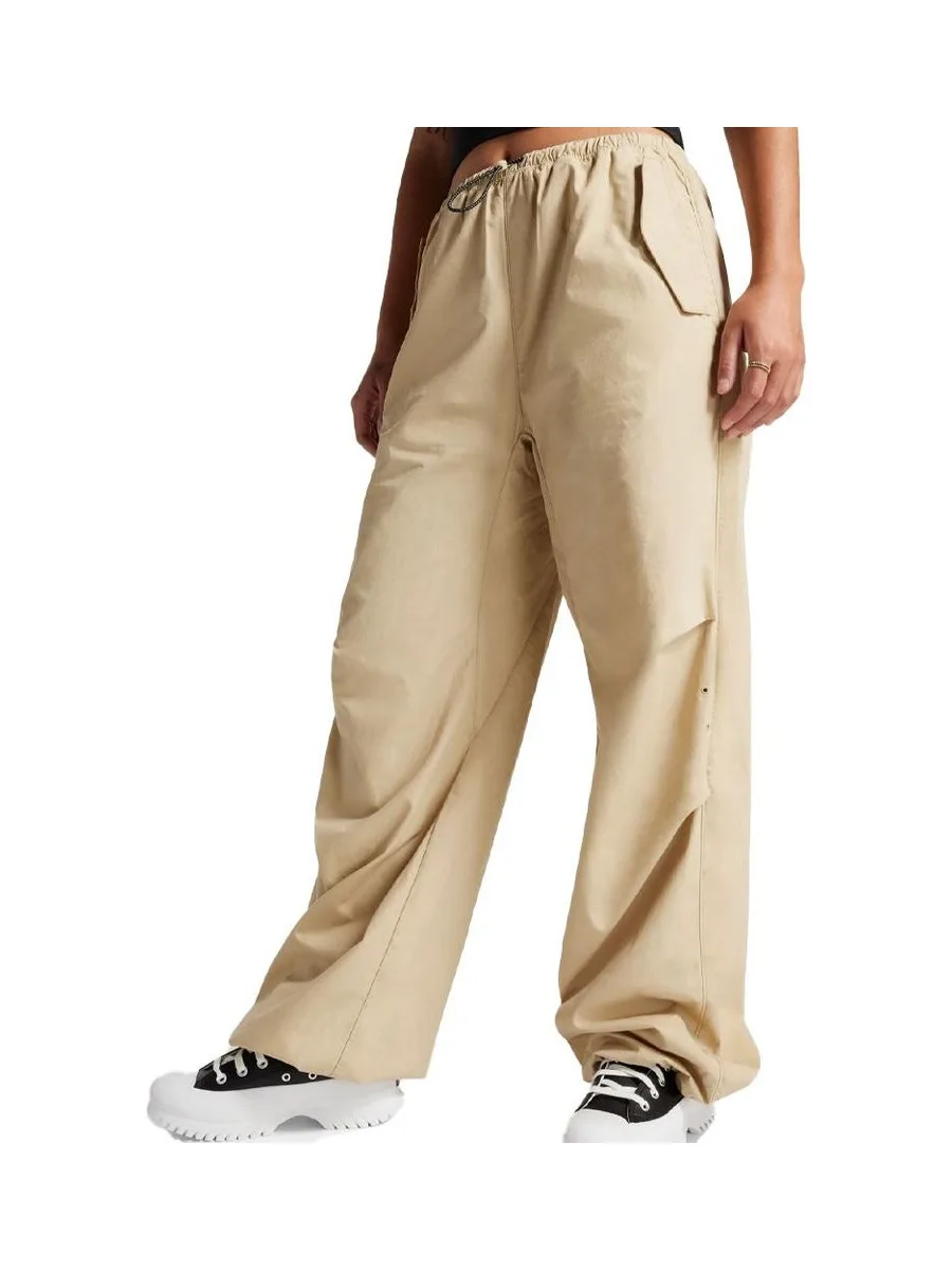 Pantalons fluide Cargo Beige Femme Converse Parachute Mossy Sloth 2