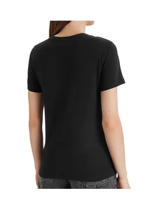 X3 T-Shirt Noir Mixte Calvin Klein Jeans Cotton 3