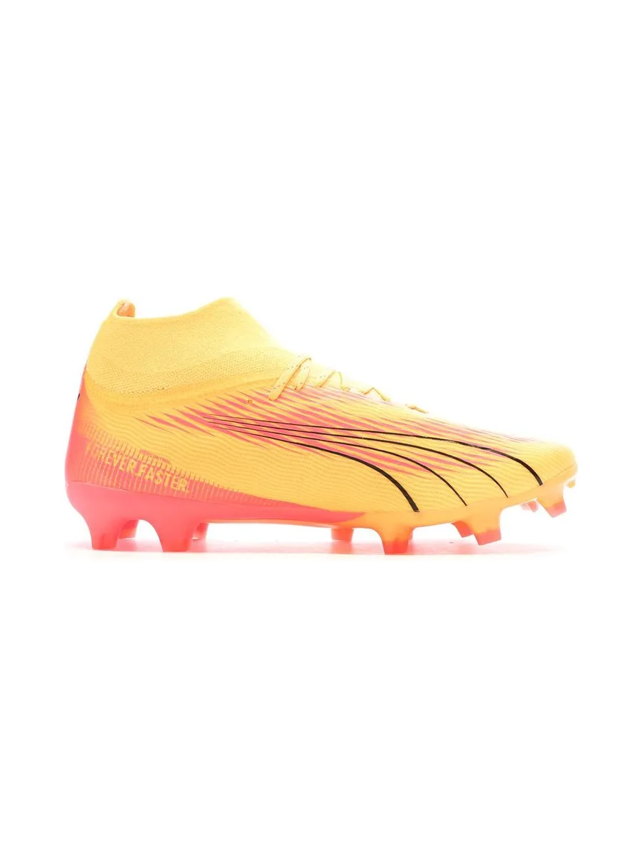 Chaussures de Football Orange, Noir Homme Puma Ultra Pro 3