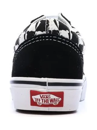 Baskets Blanches/Noires Homme Vans Old Skool Checker 3