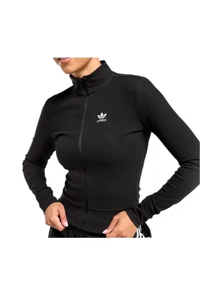 Sweat Zippé Noir Femme Adidas Tracktop 1