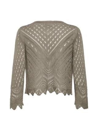 Cardigan Marron Femme JDY Sun 3/4 Cropped 3